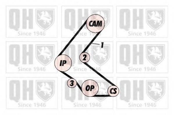 QUINTON HAZELL QBK338 Комплект ременя ГРМ