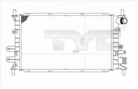 TYC 7100033 Радіатор, охолодження двигуна