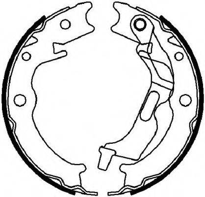 FERODO FSB4017 Комплект гальмівних колодок, стоянкова гальмівна система