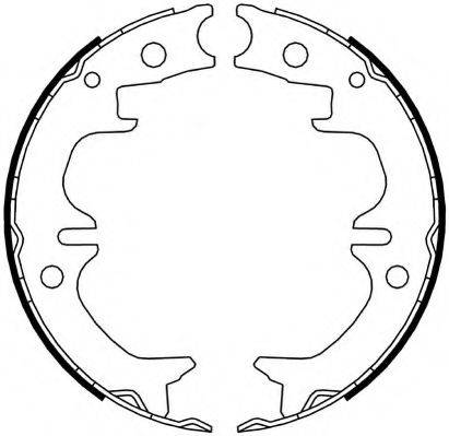FERODO FSB4069 Комплект гальмівних колодок, стоянкова гальмівна система