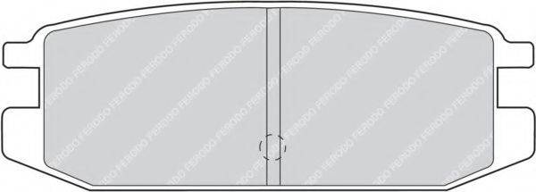 FERODO FDB1010 Комплект гальмівних колодок, дискове гальмо