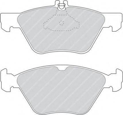 FERODO FDB1050 Комплект гальмівних колодок, дискове гальмо
