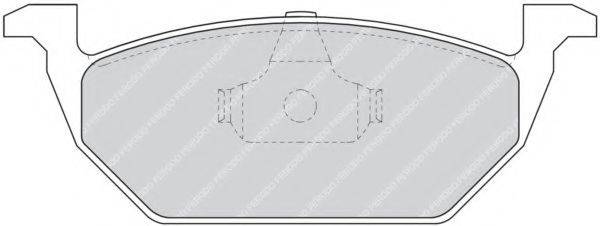 FERODO FDB1094 Комплект гальмівних колодок, дискове гальмо