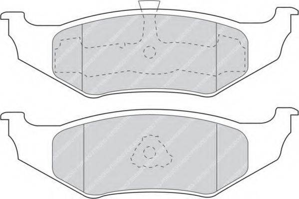FERODO FDB1099 Комплект гальмівних колодок, дискове гальмо