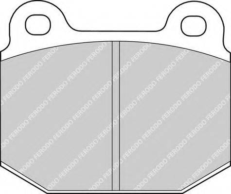 FERODO FDB116 Комплект гальмівних колодок, дискове гальмо