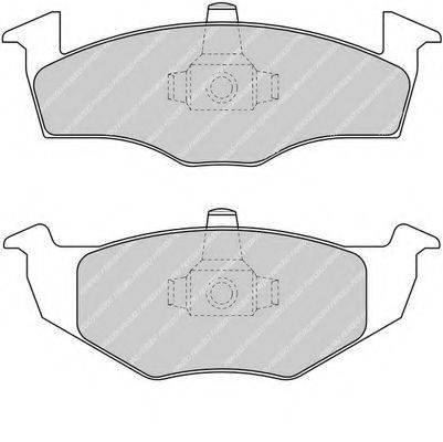 FERODO FDB1288 Комплект гальмівних колодок, дискове гальмо
