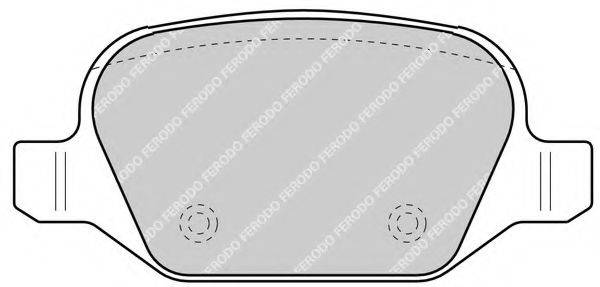 FERODO FDB1349 Комплект гальмівних колодок, дискове гальмо