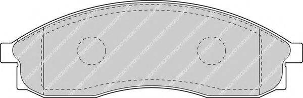 FERODO FDB1434 Комплект гальмівних колодок, дискове гальмо