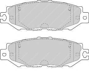 FERODO FDB1684 Комплект гальмівних колодок, дискове гальмо