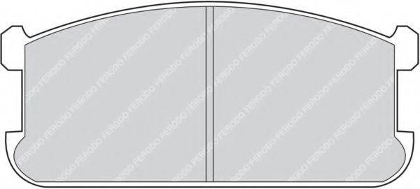 FERODO FDB230 Комплект гальмівних колодок, дискове гальмо