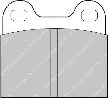 FERODO FDB3M Комплект гальмівних колодок, дискове гальмо