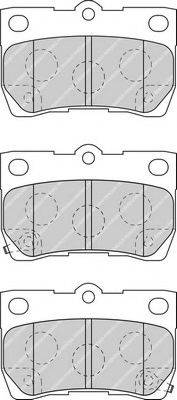 FERODO FDB4001 Комплект гальмівних колодок, дискове гальмо