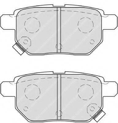 FERODO FDB4042 Комплект гальмівних колодок, дискове гальмо