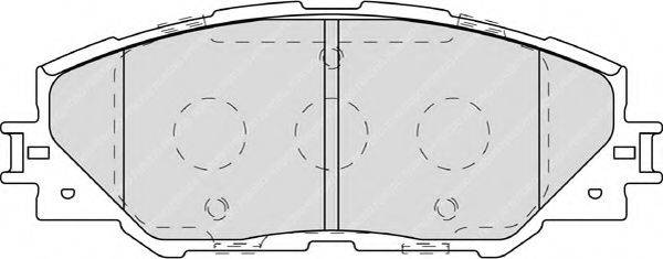 FERODO FDB4136 Комплект гальмівних колодок, дискове гальмо