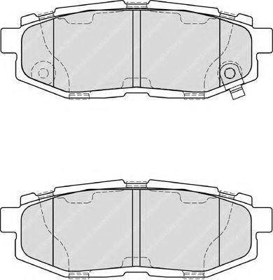FERODO FDB4187 Комплект гальмівних колодок, дискове гальмо