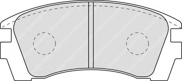 FERODO FDB940 Комплект гальмівних колодок, дискове гальмо