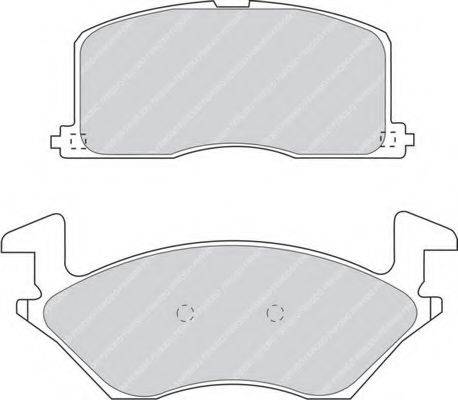 FERODO FDB943 Комплект гальмівних колодок, дискове гальмо