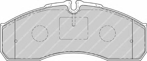 FERODO FVR1791 Комплект гальмівних колодок, дискове гальмо