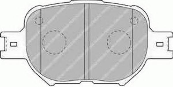 FERODO FSL1528 Комплект гальмівних колодок, дискове гальмо