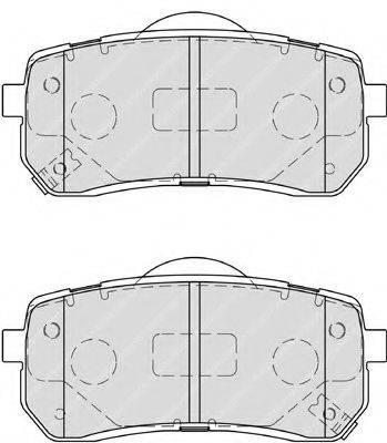 FERODO FSL4114 Комплект гальмівних колодок, дискове гальмо