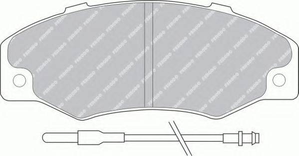 FERODO FSL534 Комплект гальмівних колодок, дискове гальмо