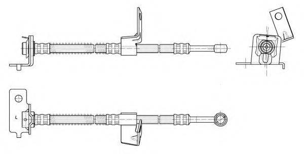 FERODO FHY3126 Гальмівний шланг