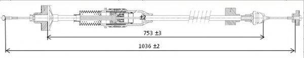 FERODO FCC422724 Трос, управління зчепленням