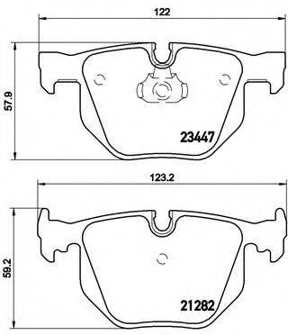 BREMBO P06029 Комплект гальмівних колодок, дискове гальмо