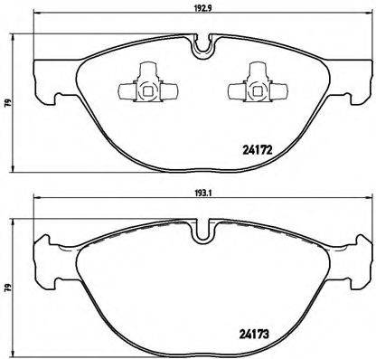 BREMBO P06058 Комплект гальмівних колодок, дискове гальмо