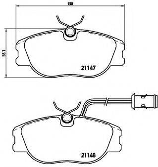 BREMBO P23041 Комплект гальмівних колодок, дискове гальмо