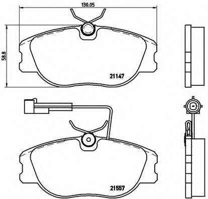 BREMBO P23043 Комплект гальмівних колодок, дискове гальмо