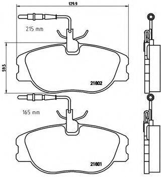 BREMBO P23061 Комплект гальмівних колодок, дискове гальмо