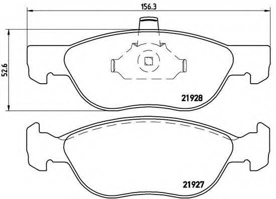 BREMBO P23081 Комплект гальмівних колодок, дискове гальмо