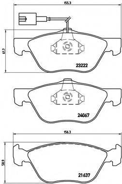 BREMBO P23112 Комплект гальмівних колодок, дискове гальмо