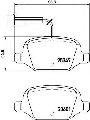 BREMBO P23146 Комплект гальмівних колодок, дискове гальмо