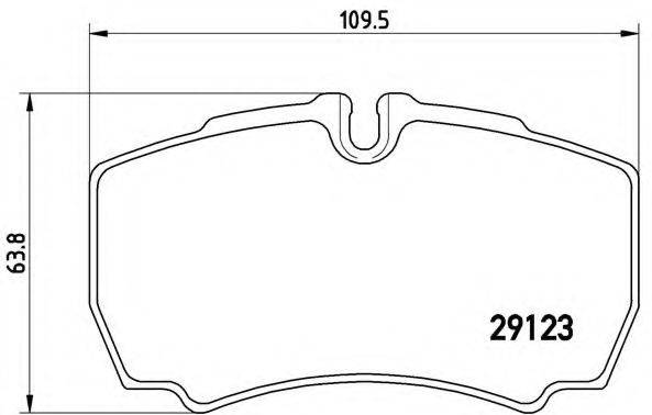 BREMBO P24084 Комплект гальмівних колодок, дискове гальмо