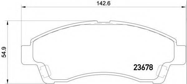 BREMBO P24149 Комплект гальмівних колодок, дискове гальмо