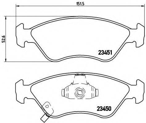 BREMBO P30007 Комплект гальмівних колодок, дискове гальмо