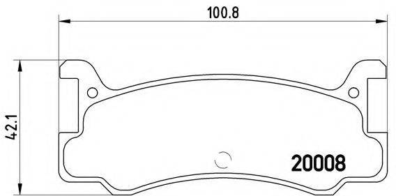 BREMBO P49005 Комплект гальмівних колодок, дискове гальмо