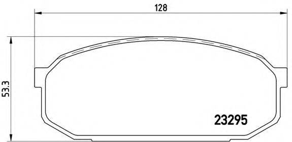 BREMBO P49022 Комплект гальмівних колодок, дискове гальмо