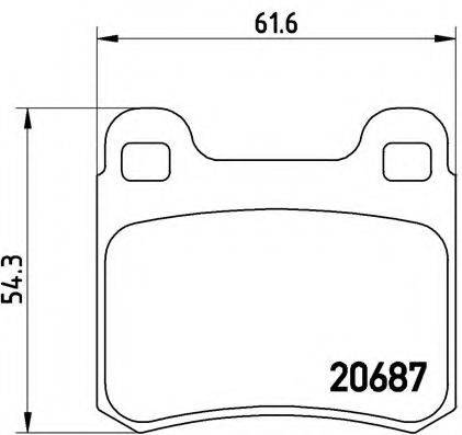 BREMBO P50007 Комплект гальмівних колодок, дискове гальмо