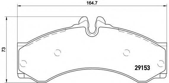 BREMBO P50028 Комплект гальмівних колодок, дискове гальмо