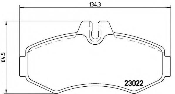 BREMBO P50031 Комплект гальмівних колодок, дискове гальмо