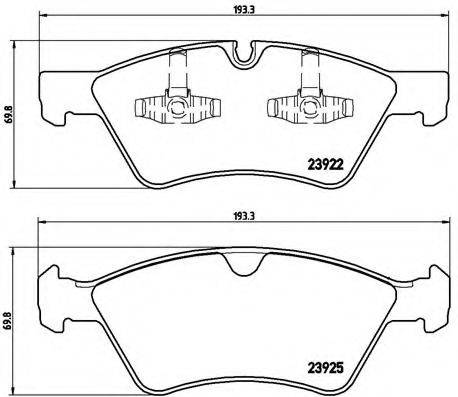 BREMBO P50063 Комплект гальмівних колодок, дискове гальмо