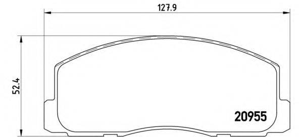 BREMBO P54006 Комплект гальмівних колодок, дискове гальмо