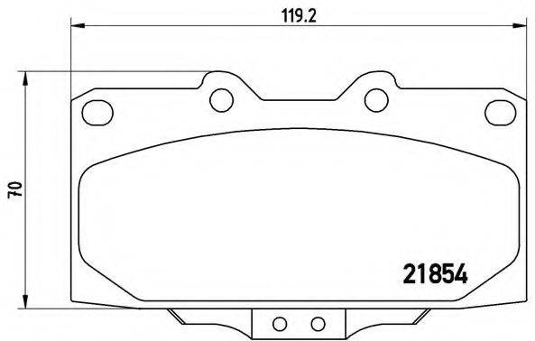 BREMBO P56034 Комплект гальмівних колодок, дискове гальмо