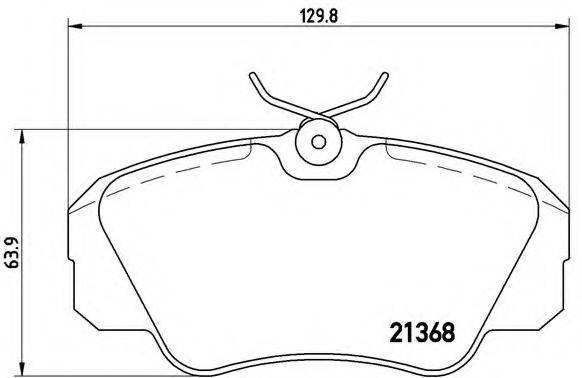 BREMBO P59016 Комплект гальмівних колодок, дискове гальмо