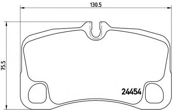 BREMBO P65022 Комплект гальмівних колодок, дискове гальмо