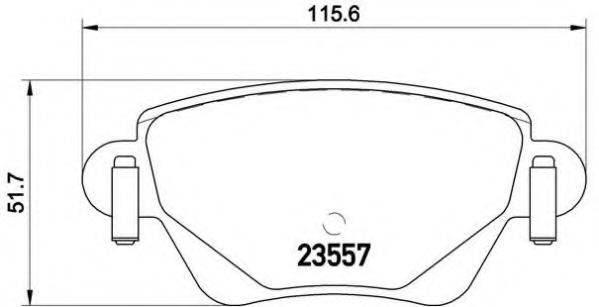 BREMBO P68028 Комплект гальмівних колодок, дискове гальмо