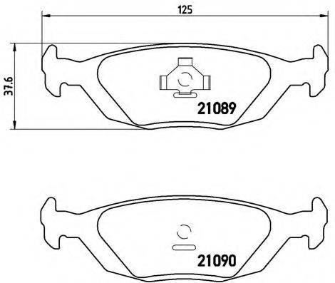 BREMBO P71003 Комплект гальмівних колодок, дискове гальмо